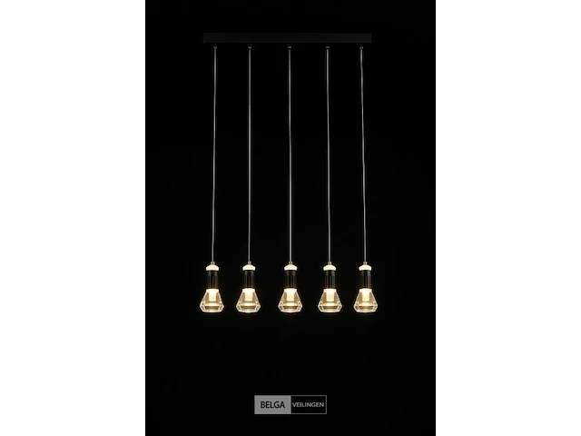 Led hanglamp – b029/5 – 3000k – warm wit – 600 mm – in hoogte verstelbaar – zilver - afbeelding 5 van  5