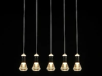 Led hanglamp – b029/5 – 3000k – warm wit – 600 mm – in hoogte verstelbaar – zilver - afbeelding 5 van  5