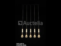 Led hanglamp – b032/5 – 3000k – warm wit – 600 mm – in hoogte verstelbaar – zilver - afbeelding 3 van  4