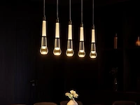 Led hanglamp – b032/5 – 3000k – warm wit – 600 mm – in hoogte verstelbaar – zilver - afbeelding 2 van  4