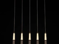 Led hanglamp – b032/5 – 3000k – warm wit – 600 mm – in hoogte verstelbaar – zilver - afbeelding 4 van  4