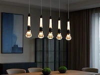 Led hanglamp – b032/5 – 3000k – warm wit – 600 mm – in hoogte verstelbaar – zilver - afbeelding 1 van  4