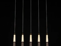 Led hanglamp – b032/5 – 3000k – warm wit – 600 mm – in hoogte verstelbaar – zilver - afbeelding 4 van  4