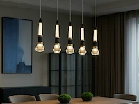 Led hanglamp – b032/5 – 3000k – warm wit – 600 mm – in hoogte verstelbaar – zilver - afbeelding 2 van  5