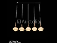 Led hanglamp – b037/5 – 3000k – warm wit – 600 mm – in hoogte verstelbaar – zilver - afbeelding 1 van  4