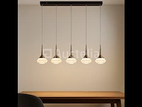 Led hanglamp – b037/5 – 3000k – warm wit – 600 mm – in hoogte verstelbaar – zilver - afbeelding 4 van  4