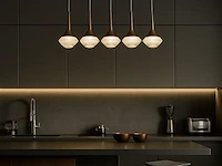Led hanglamp – b037/5 – 3000k – warm wit – 600 mm – in hoogte verstelbaar – zilver - afbeelding 2 van  4