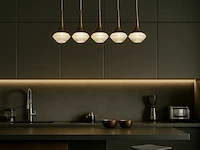 Led hanglamp – b037/5 – 3000k – warm wit – 600 mm – in hoogte verstelbaar – zilver - afbeelding 3 van  5