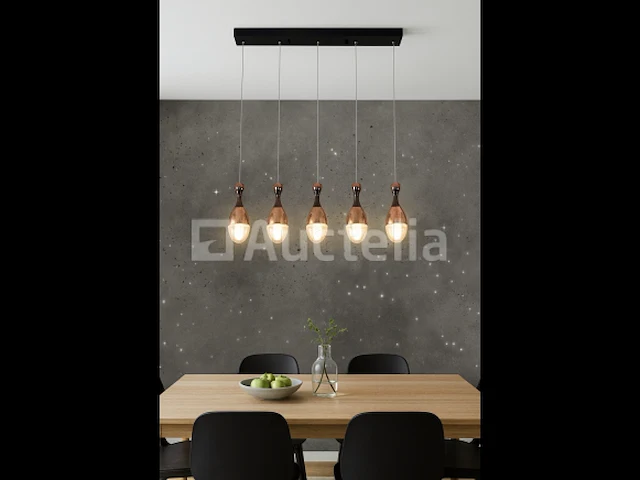 Led hanglamp – b038/5 – 3000k – warm wit – 600 mm – in hoogte verstelbaar – zilver - afbeelding 4 van  4