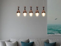Led hanglamp – b038/5 – 3000k – warm wit – 600 mm – in hoogte verstelbaar – zilver - afbeelding 3 van  4