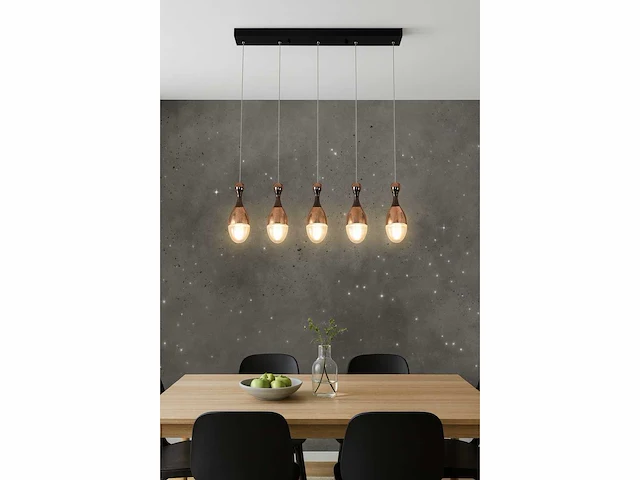Led hanglamp – b038/5 – 3000k – warm wit – 600 mm – in hoogte verstelbaar – zilver - afbeelding 2 van  4
