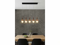 Led hanglamp – b038/5 – 3000k – warm wit – 600 mm – in hoogte verstelbaar – zilver - afbeelding 2 van  4
