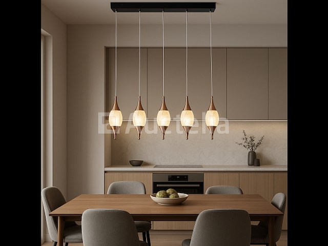 Led hanglamp – b040/5 – 3000k – warm wit – 600 mm – in hoogte verstelbaar – zilver - afbeelding 3 van  4