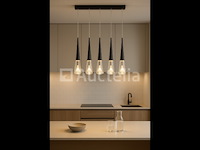 Led hanglamp – b043/5 – 3000k – warm wit – 600 mm – in hoogte verstelbaar – zilver - afbeelding 4 van  4