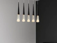 Led hanglamp – b043/5 – 3000k – warm wit – 600 mm – in hoogte verstelbaar – zilver - afbeelding 1 van  4