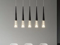 Led hanglamp – b043/5 – 3000k – warm wit – 600 mm – in hoogte verstelbaar – zilver - afbeelding 4 van  4