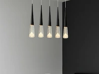 Led hanglamp – b043/5 – 3000k – warm wit – 600 mm – in hoogte verstelbaar – zilver - afbeelding 1 van  5