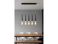 Led hanglamp – b043/5 – 3000k – warm wit – 600 mm – in hoogte verstelbaar – zilver - afbeelding 4 van  4