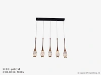 Led hanglamp – b045/5 – 3000k – warm wit – 600 mm – in hoogte verstelbaar – zilver - afbeelding 3 van  3