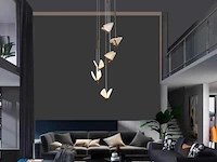 Led hanglamp – b053/6 – 3000k – warm wit – ø350 mm – in hoogte verstelbaar – zilver - afbeelding 1 van  3
