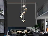 Led hanglamp – b053/6 – 3000k – warm wit – ø350 mm – in hoogte verstelbaar – zilver - afbeelding 1 van  4