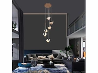 Led hanglamp – b053/6 – 3000k – warm wit – ø350 mm – in hoogte verstelbaar – zilver - afbeelding 1 van  3
