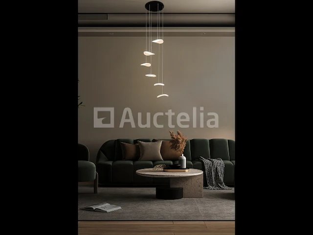 Led hanglamp – b060/6 – 3000k – warm wit – ø350 mm – in hoogte verstelbaar – zilver - afbeelding 3 van  3
