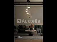 Led hanglamp – b060/6 – 3000k – warm wit – ø350 mm – in hoogte verstelbaar – zilver - afbeelding 1 van  3