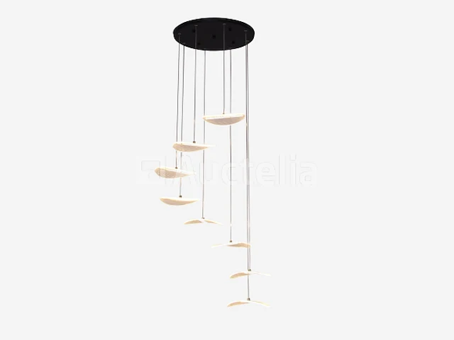 Led hanglamp – b060/8 – 3000k – warm wit – ø400 mm – in hoogte verstelbaar – zilver - afbeelding 2 van  3