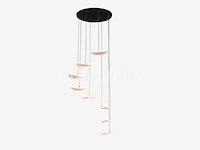 Led hanglamp – b060/8 – 3000k – warm wit – ø400 mm – in hoogte verstelbaar – zilver - afbeelding 2 van  3