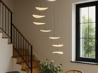 Led hanglamp – b060/8 – 3000k – warm wit – ø400 mm – in hoogte verstelbaar – zilver - afbeelding 3 van  3