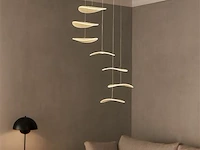 Led hanglamp – b060/8 – 3000k – warm wit – ø400 mm – in hoogte verstelbaar – zilver - afbeelding 1 van  3