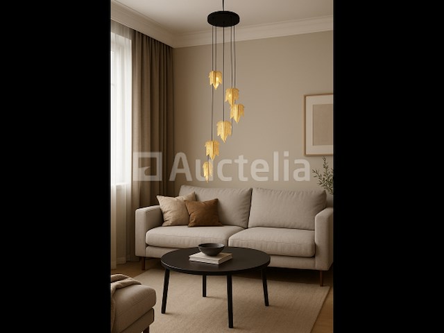 Led hanglamp – b063/6 – 3000k – warm wit – ø350 mm – in hoogte verstelbaar – zilver - afbeelding 4 van  5