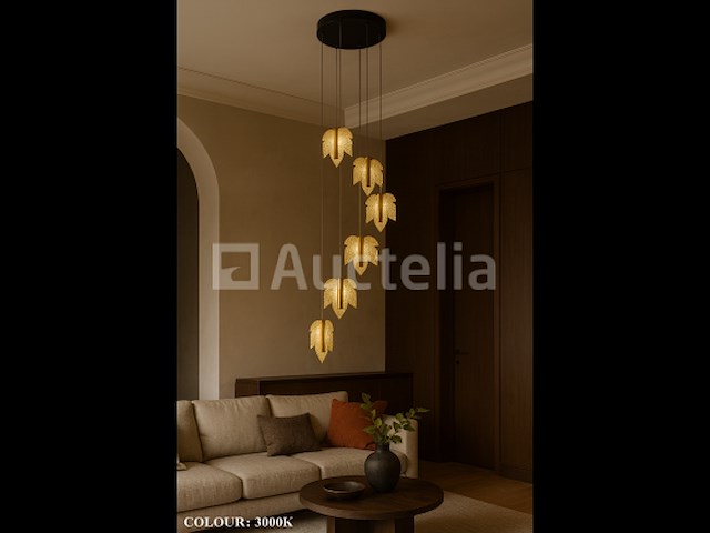 Led hanglamp – b063/6 – 3000k – warm wit – ø350 mm – in hoogte verstelbaar – zilver - afbeelding 5 van  5