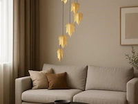 Led hanglamp – b063/6 – 3000k – warm wit – ø350 mm – in hoogte verstelbaar – zilver - afbeelding 2 van  5