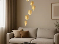 Led hanglamp – b063/6 – 3000k – warm wit – ø350 mm – in hoogte verstelbaar – zilver - afbeelding 2 van  5