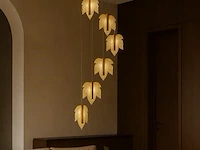 Led hanglamp – b063/6 – 3000k – warm wit – ø350 mm – in hoogte verstelbaar – zilver - afbeelding 3 van  5