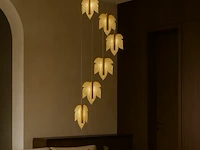 Led hanglamp – b063/6 – 3000k – warm wit – ø350 mm – in hoogte verstelbaar – zilver - afbeelding 4 van  6