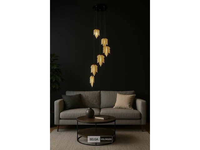 Led hanglamp – b063/6 – 3000k – warm wit – ø350 mm – in hoogte verstelbaar – zilver - afbeelding 5 van  6
