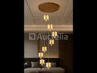 Led hanglamp – b063/8 – 3000k – warm wit – ø400 mm – in hoogte verstelbaar – zilver - afbeelding 3 van  4