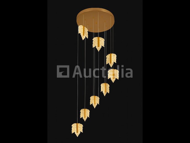 Led hanglamp – b063/8 – 3000k – warm wit – ø400 mm – in hoogte verstelbaar – zilver - afbeelding 3 van  4