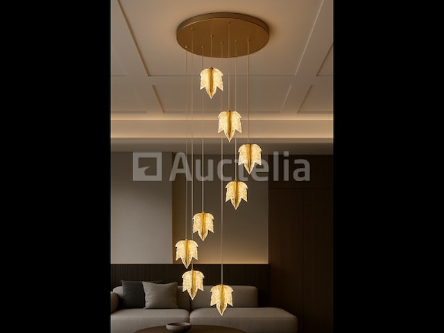 Led hanglamp – b063/8 – 3000k – warm wit – ø400 mm – in hoogte verstelbaar – zilver - afbeelding 4 van  4