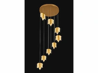 Led hanglamp – b063/8 – 3000k – warm wit – ø400 mm – in hoogte verstelbaar – zilver - afbeelding 3 van  4