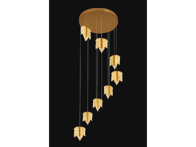 Led hanglamp – b063/8 – 3000k – warm wit – ø400 mm – in hoogte verstelbaar – zilver - afbeelding 3 van  4