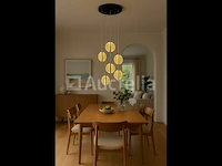 Led hanglamp – b067/5 – 3000k – warm wit – ø350 mm – in hoogte verstelbaar – zilver - afbeelding 4 van  4