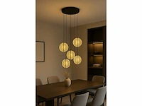 Led hanglamp – b067/5 – 3000k – warm wit – ø350 mm – in hoogte verstelbaar – zilver - afbeelding 1 van  4