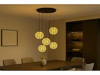 Led hanglamp – b067/5 – 3000k – warm wit – ø350 mm – in hoogte verstelbaar – zilver - afbeelding 1 van  4