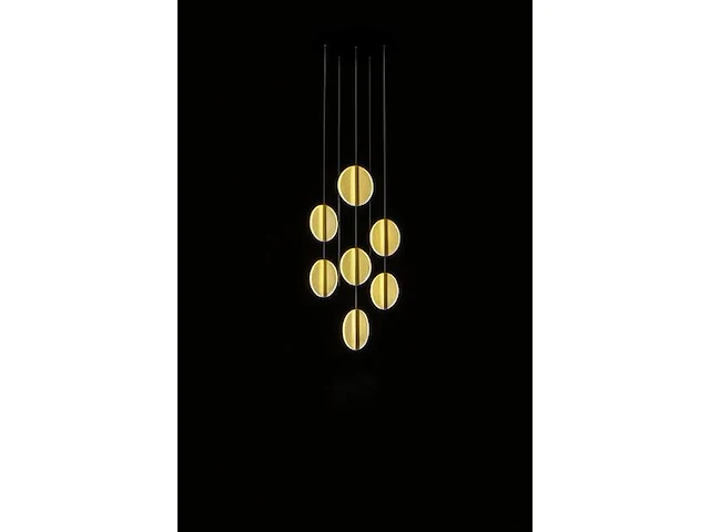 Led hanglamp – b067/7 – 3000k – warm wit – ø400 mm – in hoogte verstelbaar – zilver - afbeelding 3 van  4