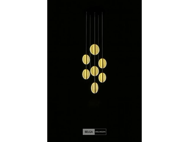 Led hanglamp – b067/7 – 3000k – warm wit – ø400 mm – in hoogte verstelbaar – zilver - afbeelding 4 van  5