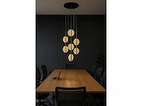 Led hanglamp – b067/7 – 3000k – warm wit – ø400 mm – in hoogte verstelbaar – zilver - afbeelding 1 van  4